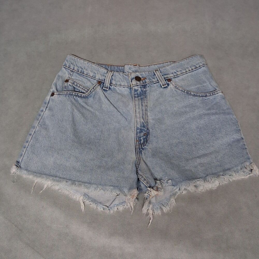 90's Levi's 910 Blue Jean Shorts Women's 11 (30x3) Light Wash Cut Off USA